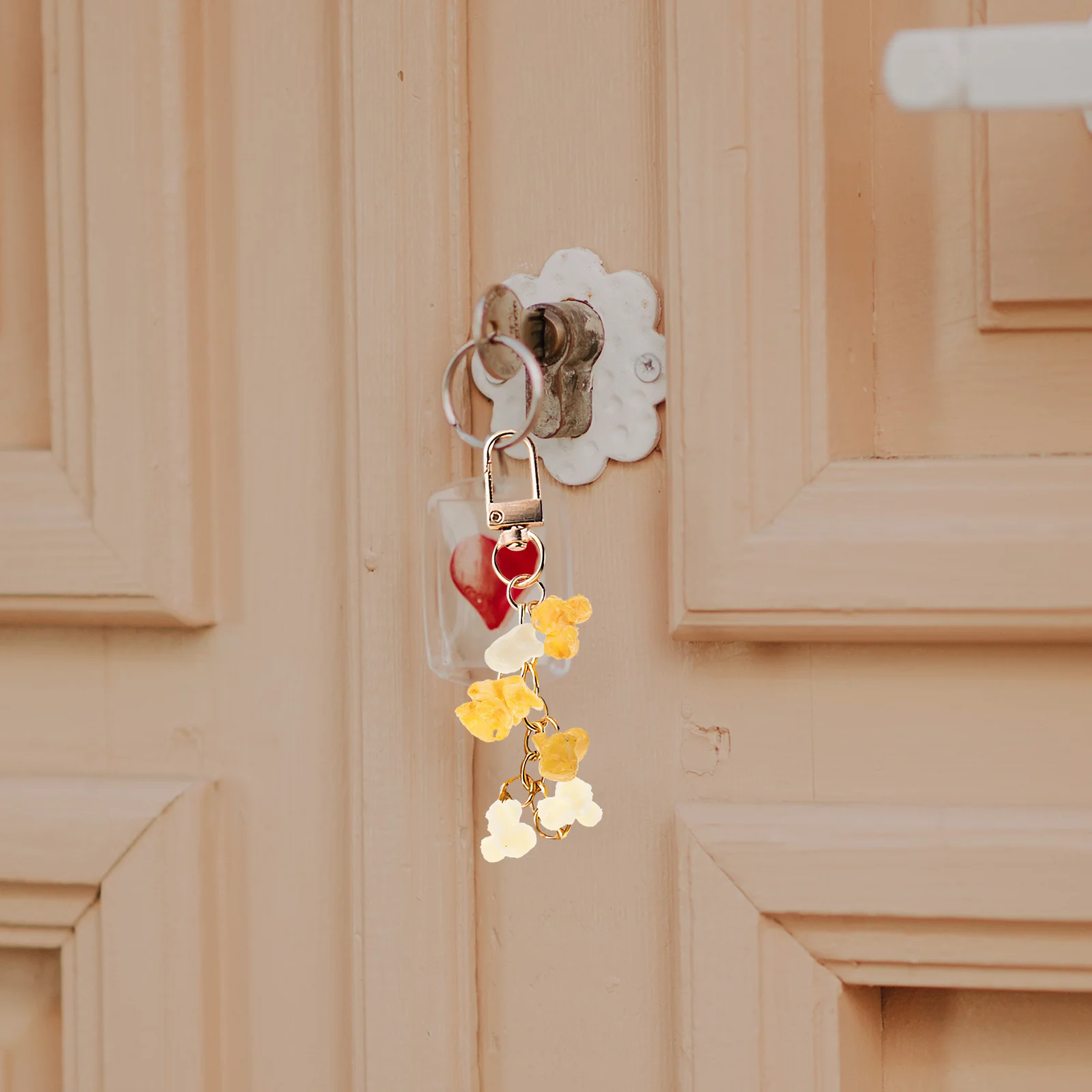 

2 Bags PVC Simulation Popcorn Mini Craft Popcorn Charms for DIY Craft Decoration Phone Case Jewelry Accessories