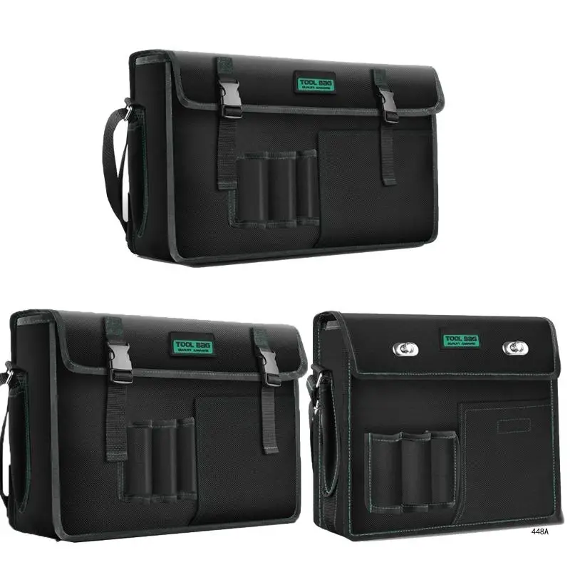 

Reliable Tool Bag Sturdy Canvas Material with Zipper Closure Wear Resistant Rubber Base Suitable for Hand/Power Tools