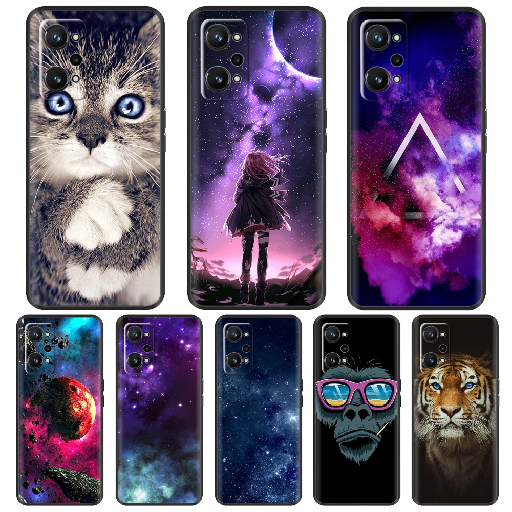 For Realme GT Neo 2 Cover GT Neo2 multicolor Soft Silicone Phone Case for OPPO Realme GT Neo2T Cute Cartoon Fundas bumper cases