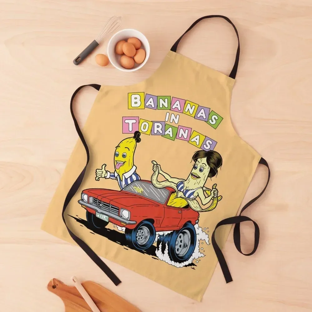 

Bananas in Toranas - 2 Australian classics Apron Art Woman Work innovative kitchen and home items Trim Cloth Apron