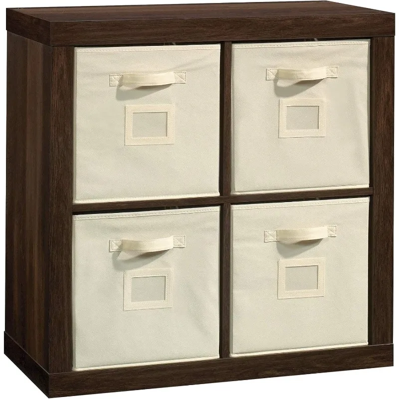 

Stow-Away 4-Cube Organizer, Smoked Oak Finish