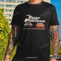 Vintage Fast and Furious Tshirt Paul Walker Tshirt Men Casual Cotton O-neck Tops Vintage Furious 7 Unisex T-Shirt Streetwear Tee