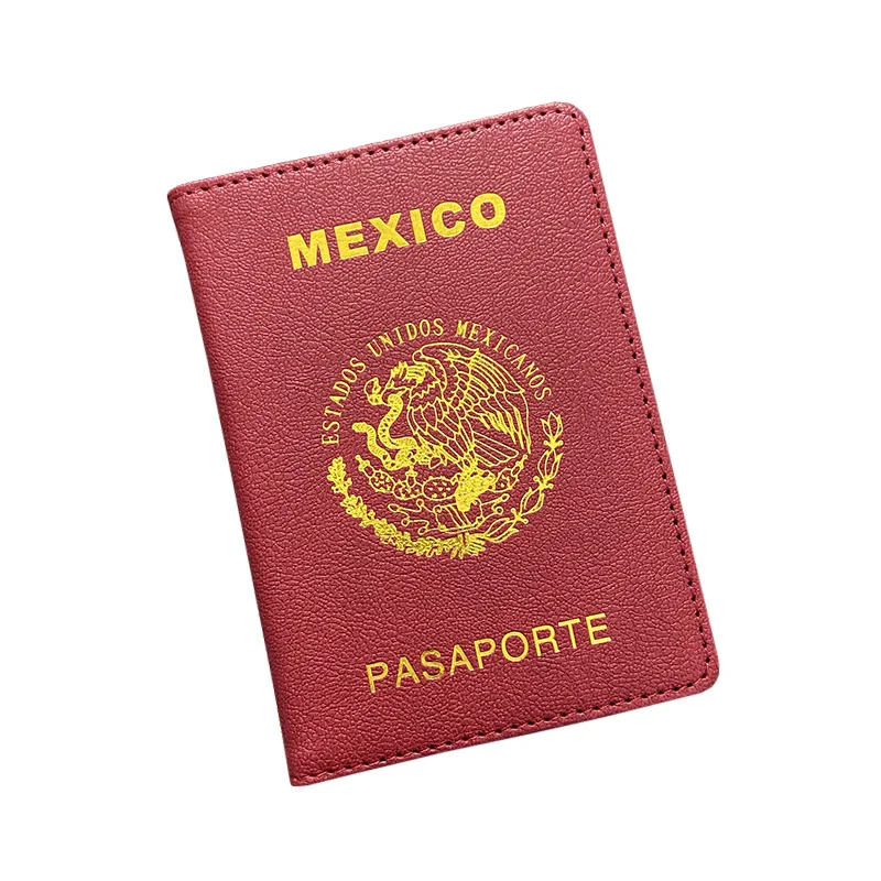 Pu Leather Mexico Passport Case Estados Unidos Mexicanos Travel Document Protective Certification Cover Card Holder