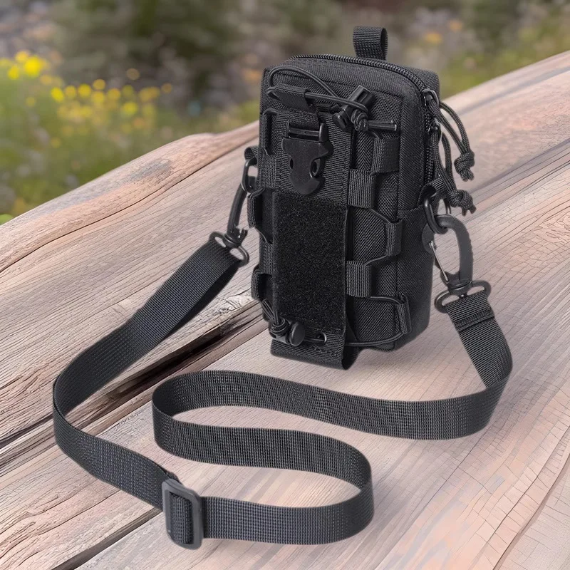 

Tactical Molle EDC Pouch Water Bottle Canteen Kettle Carrier Outdoor Sports Phone Holder Camping Hiking Organizer Waist Pack Bag