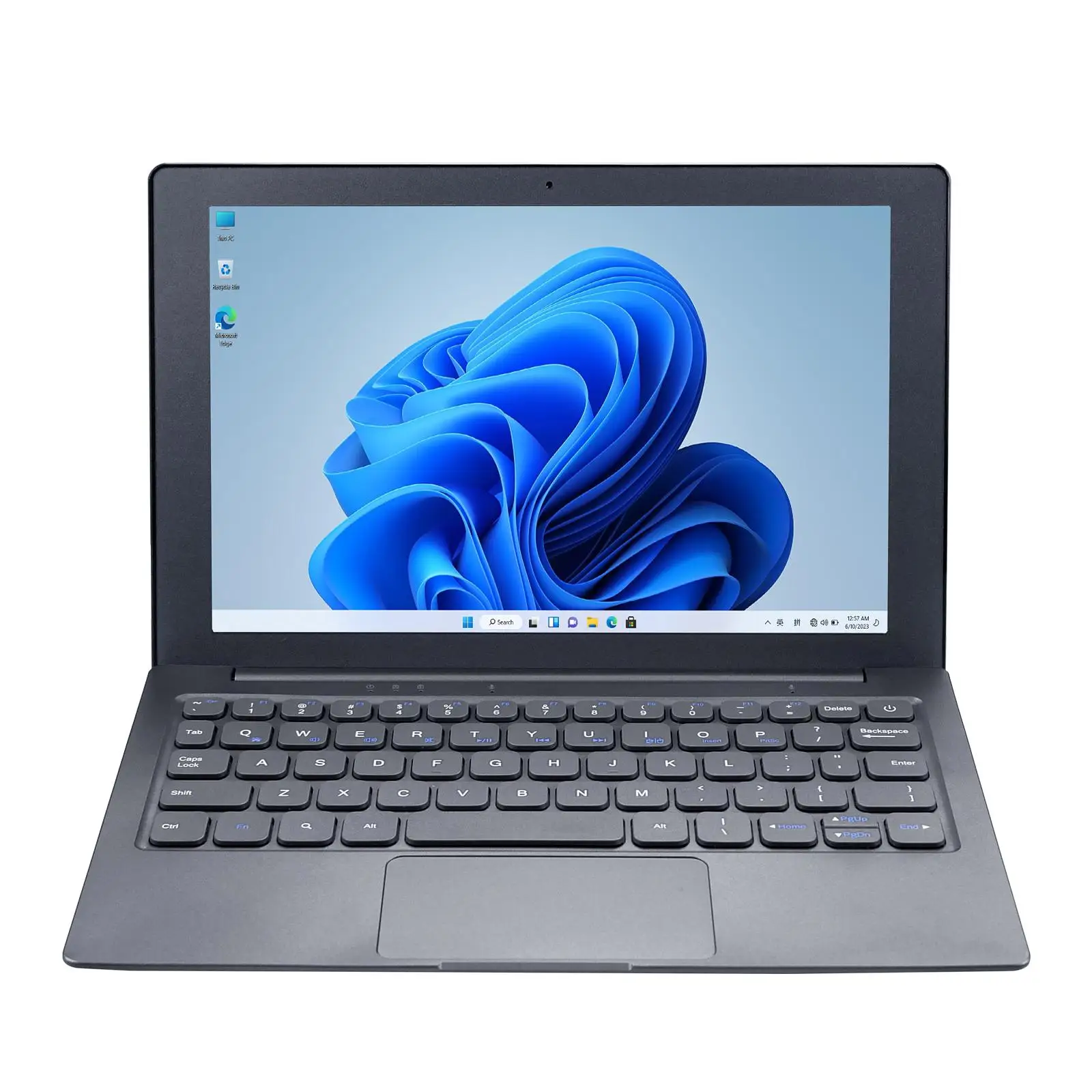 

10.1 Inch Computer Laptop Windows 10 OS Preinstalled Quad Core 8GB+64GB Netbook HDMI Webcam Office (Black)