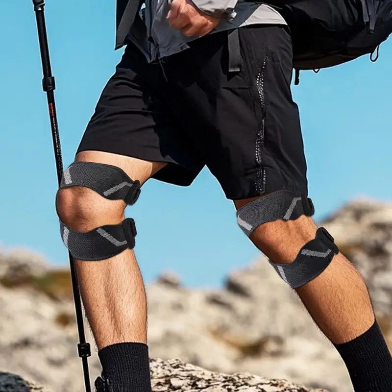 

Knee Brace Stabilizing Sports Knee Brace Open Design Non-slip Basketball Training Equipment Weightlifting Support For Protection