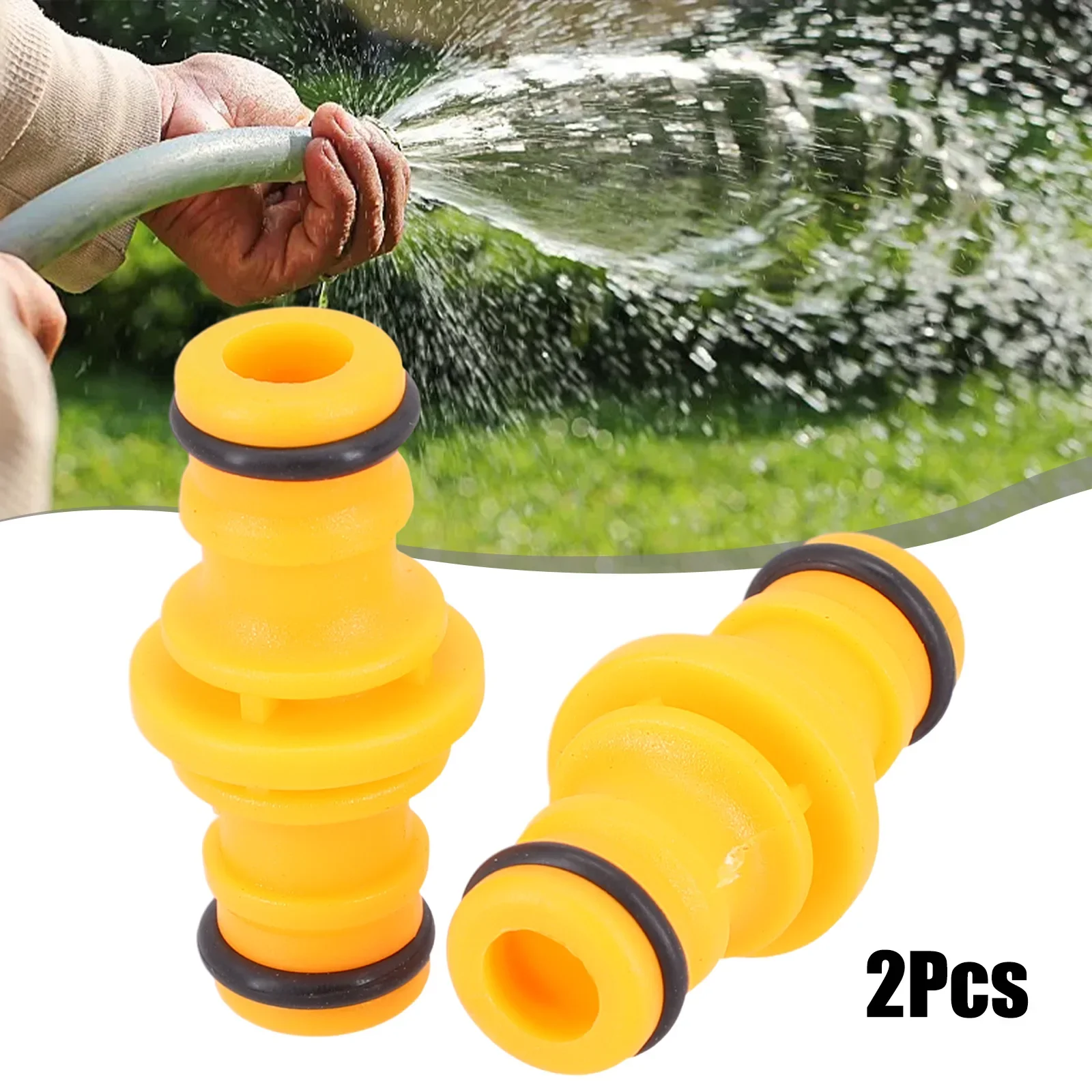 Conexões de mangueira, Tubos Mangueiras, Equipamento de rega de plástico, Acessórios para jardim, Pack de 2, Putting 2 Garden