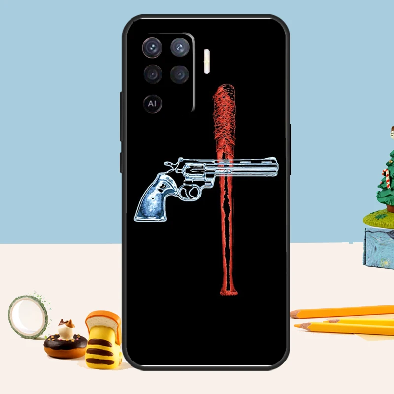 Negan The Walking Dead Case For Oppo A54 A74 A94 A80 A60 A40 A18 A38 A58 A78 A98 A96 A76 A16 A15 A17 A57 A5 A6 Pro view 4