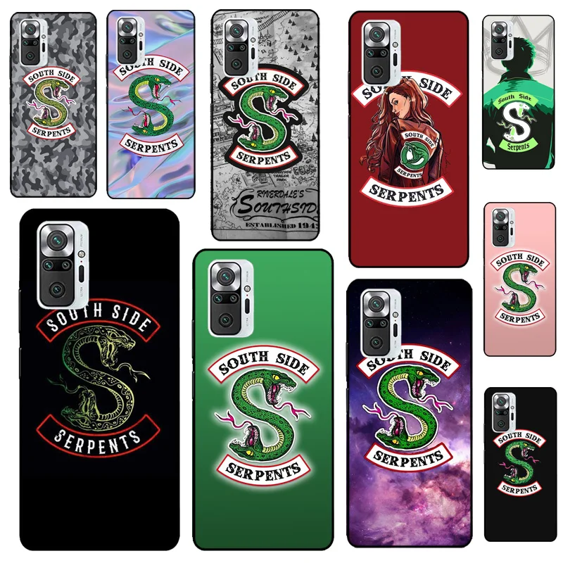 Riverdale Southside Serpents Case For Xiaomi Redmi Note 12 Pro 11 9 8 10 Pro 9S 10S 11S 12S Redmi 12C 9C 10A 10C Cover