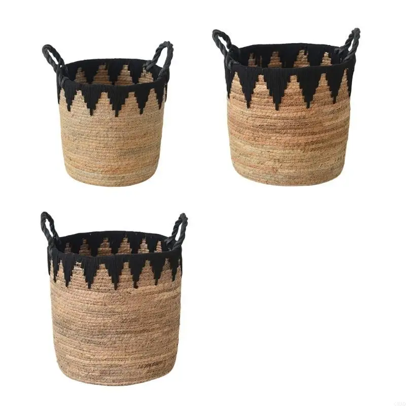Rope Plant Basket for Home Decoration Durable Plant Basket Unique Flower Planter for Home Decors and Gardening Lovers C5AD