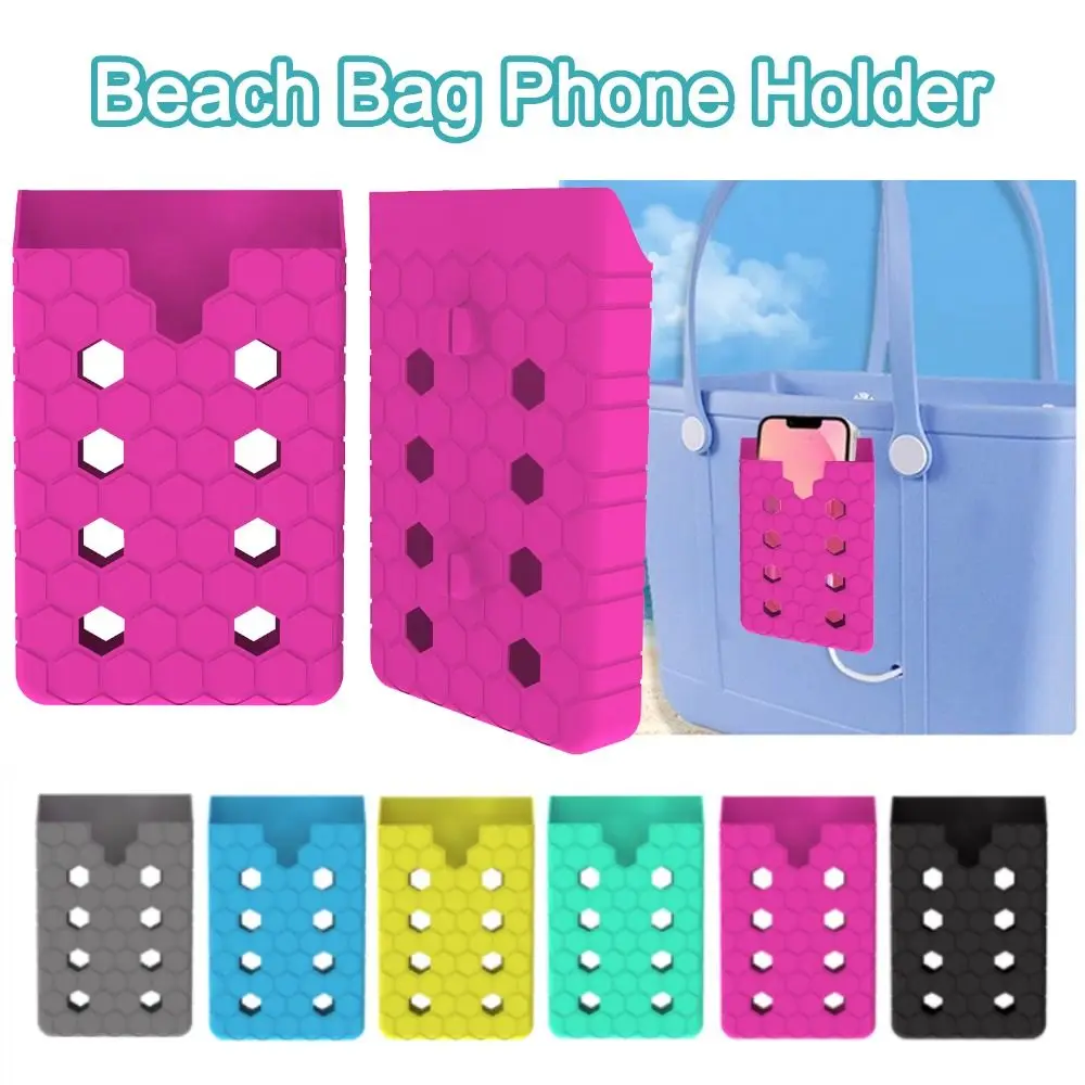 Support de téléphone en Silicone pour sac Bogg, support de coque de téléphone, accessoire de breloques pour sacs fourre-tout de plage