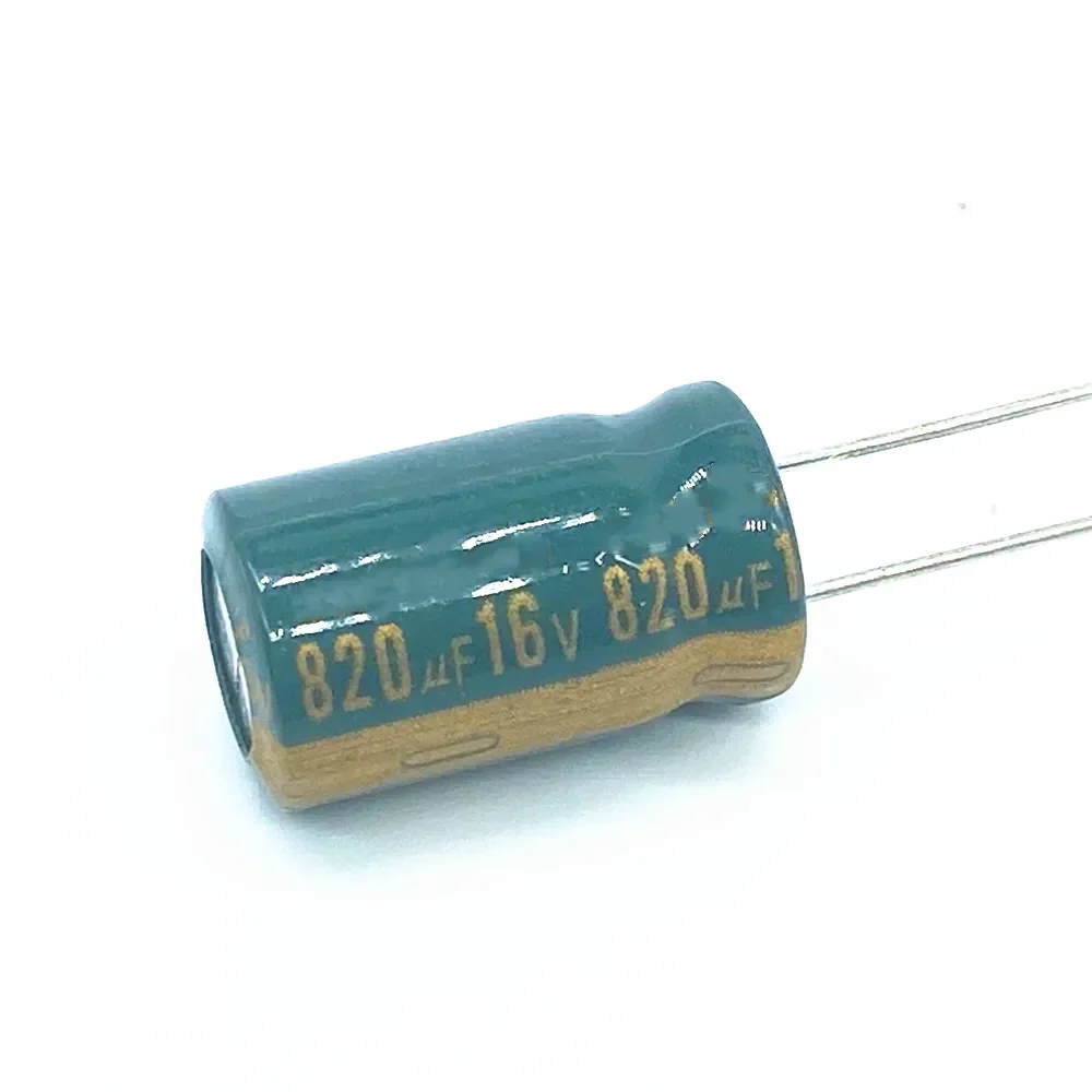 10pcs/lot 820uf16V Low /Impedance high frequency aluminum electrolytic capacitor size 10*20 16V 820uf 20%