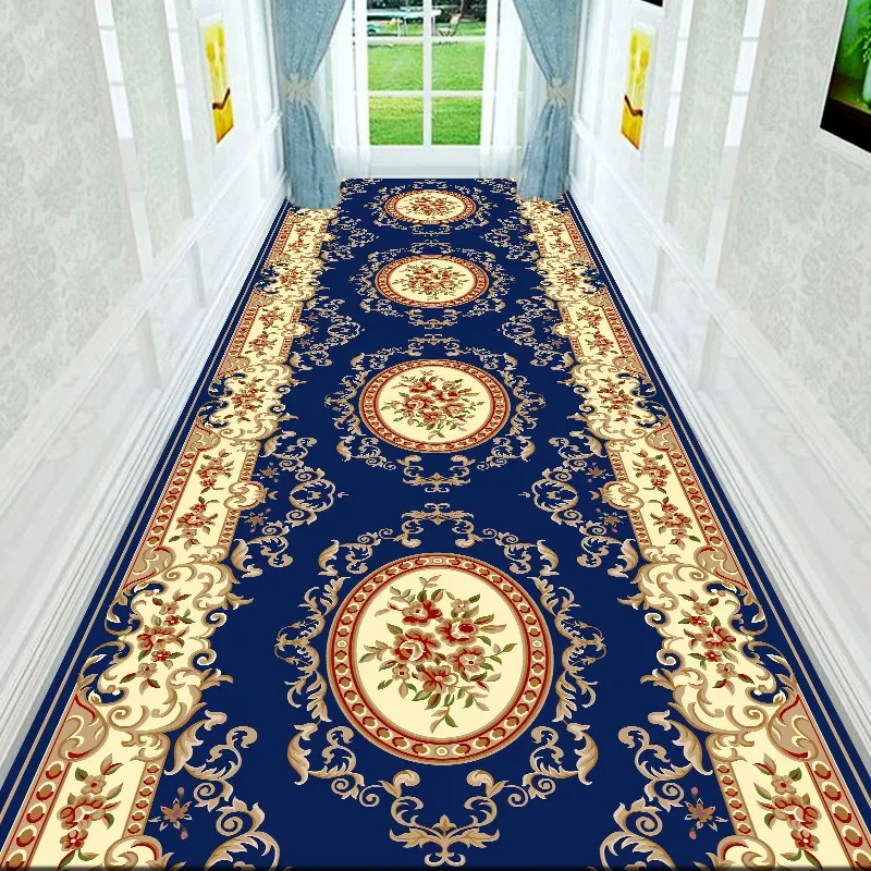 

Household Long Corridor Carpet Hallway Aisle Runner HOTEL Home Decoration Long Rug Stairway Entryway Anti-slip Mat Customizable