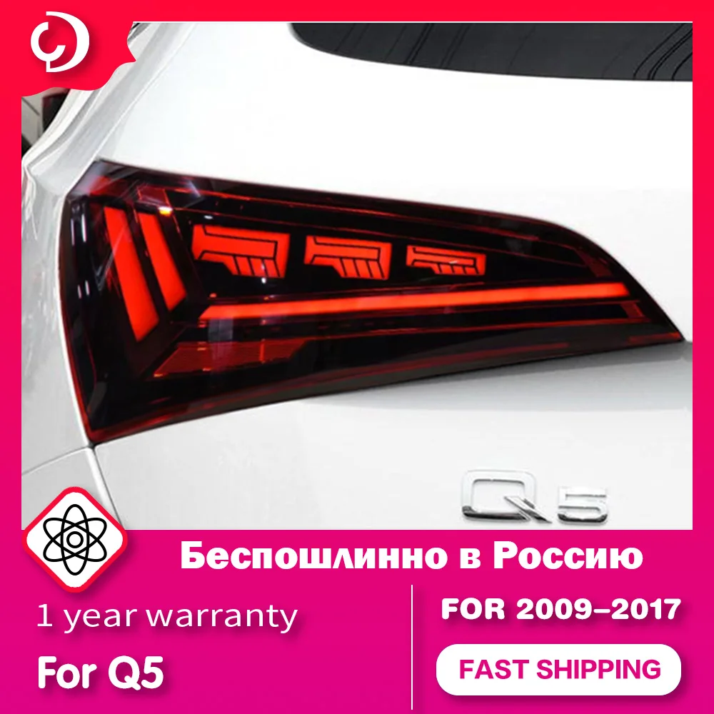 

AKD Car Styling Tail Lights for Q5 Q5L 2009-2017 LED DRL Tail Lamp Fog Lamp Dynamic Running Turn Signal Rear Reverse Brake Light