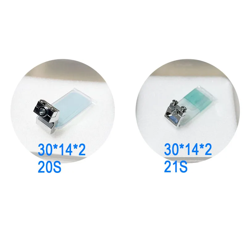 6 Stück reflektierende Laserschweißspiegelgläser 30x14x2mm, kompatibel mit SUP20S 21S 23S 28T 28F 29F – Detail 2