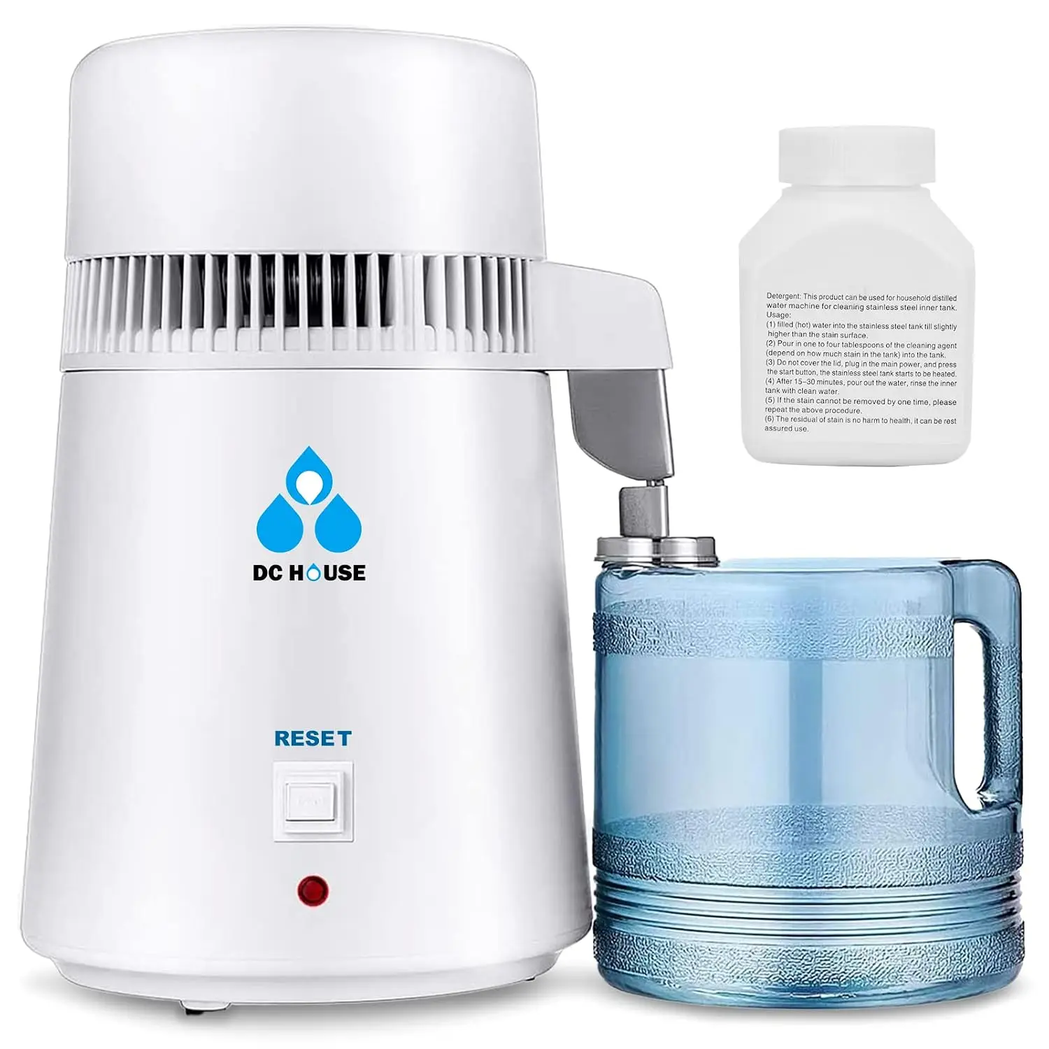 

4L Water Distiller Machine 750W Pure Water Maker for Home Countertop, Distilled Water for Humidifiers & CPAP