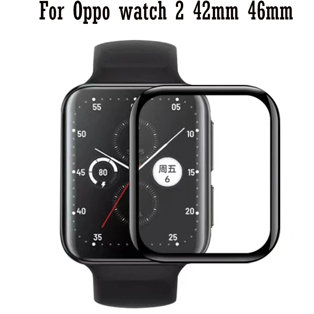 3D Curved Edge Protector Film for Oppo Watch 2 42mm 46mm Screen Protectors Not Glass Soft Films Smart Watch Accessories