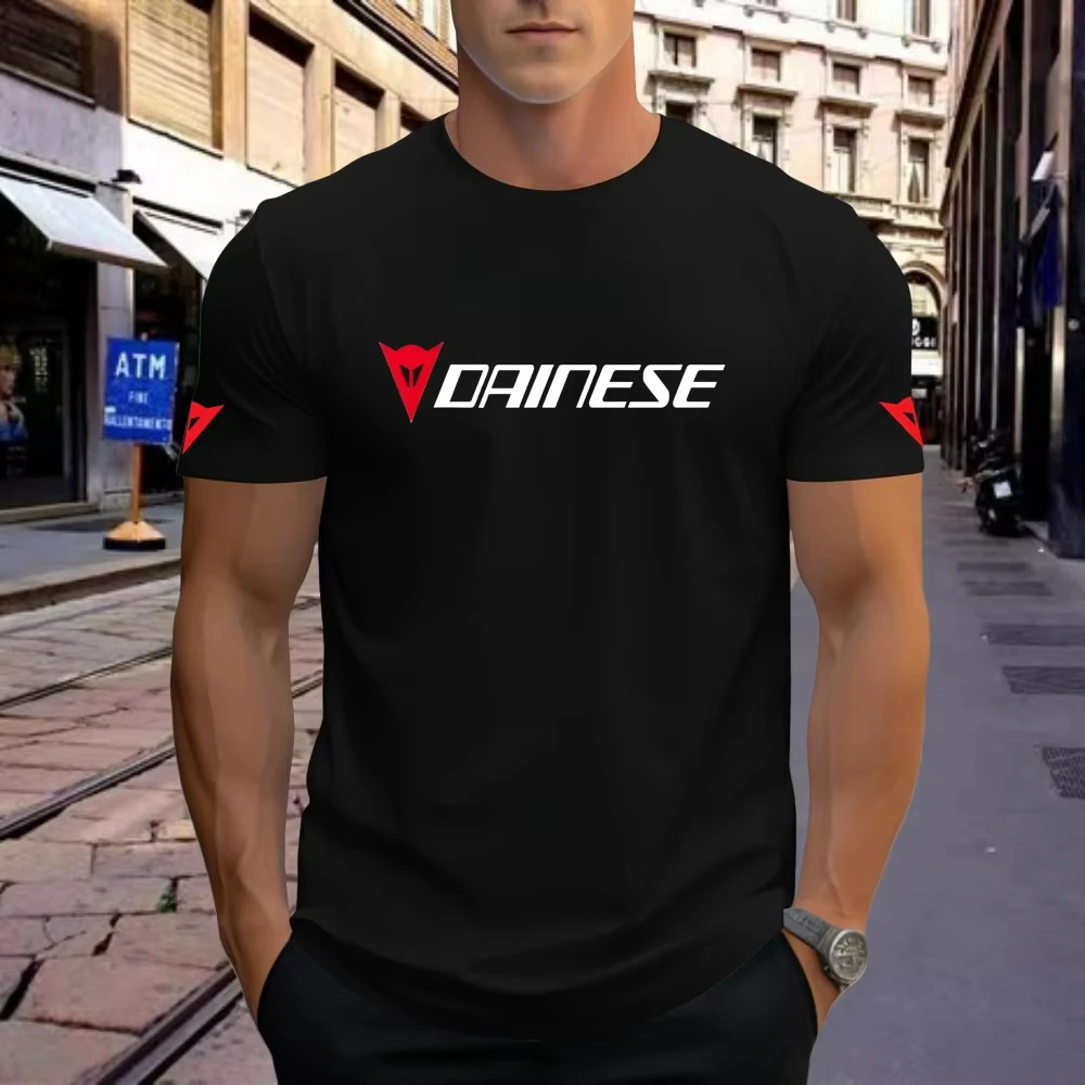 Camiseta de motocicleta DRINESE, nuevas camisetas informales transpirables de verano, ropa para hombre, ropa de calle para exteriores, camisetas de marca a la moda Y2K