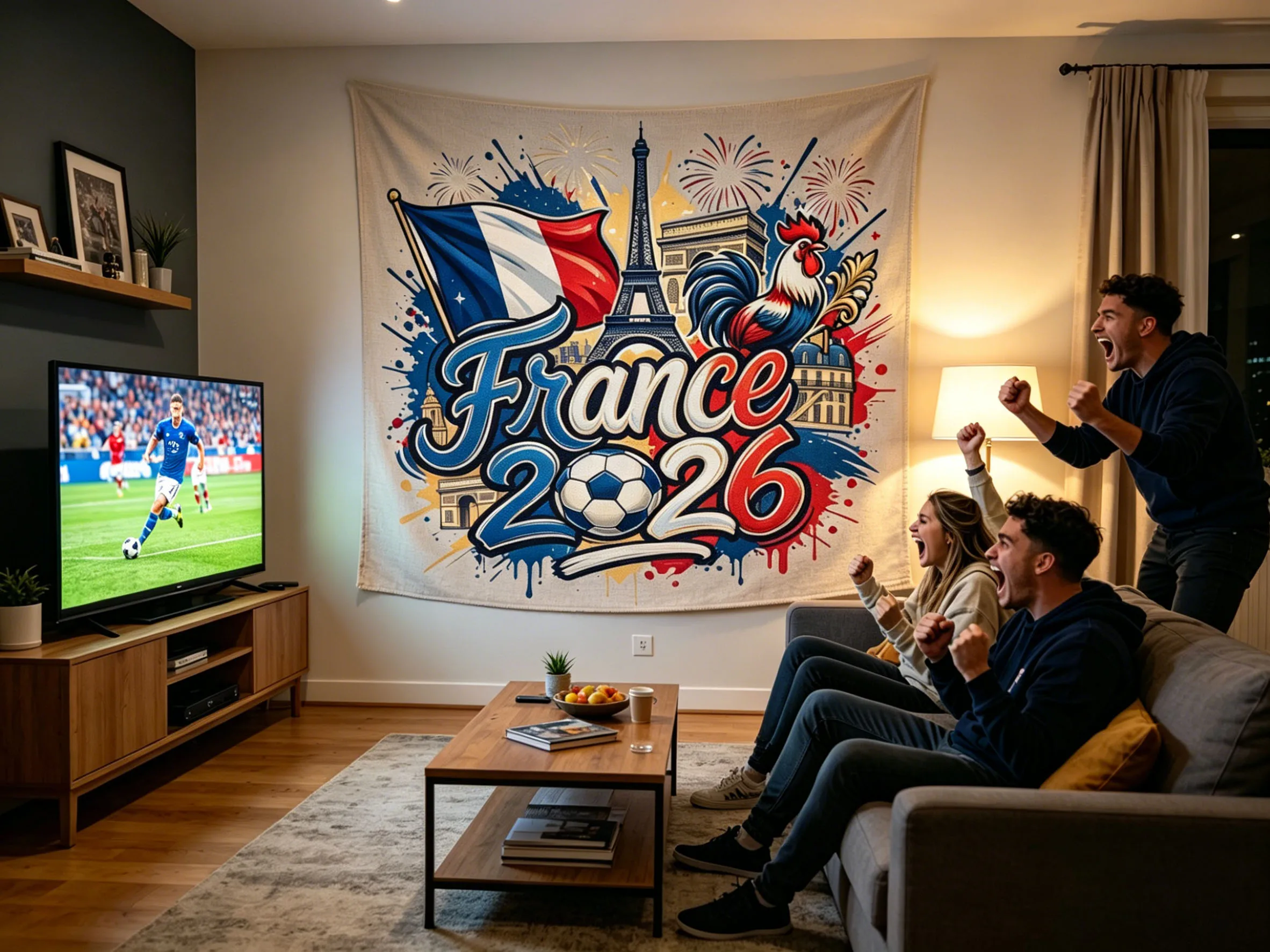 Soccer Competition Support Large Wall Tapestry Cool Room Stuff Suitable For Bedroom Home The Competition Venue for Fans support