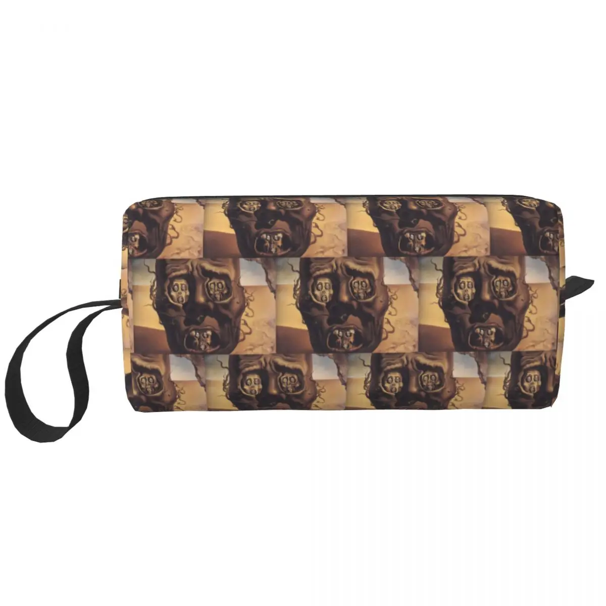 The Face Of War By Salvador Dali Cosmetic Bag Women Kawaii Big Capacity Spanish Artist Makeup Case Beauty Storage Toiletry Bags