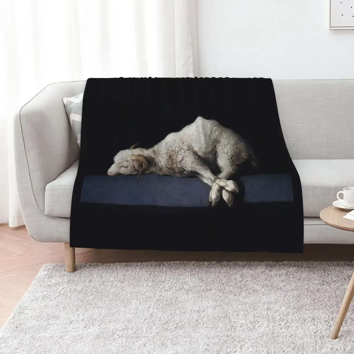 

Agnus Dei Painting by Francisco de Zurbarn Throw Blanket Soft Beds Luxury St Cute Plaid Blankets