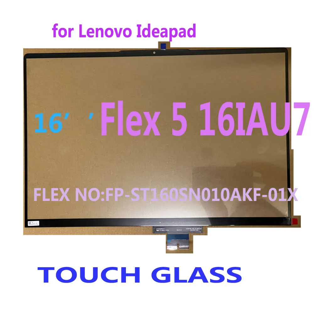 

Оптовая продажа, оригинальный 16-дюймовый для Lenovo IDEAPAD FLEX 5 161AU7, дигитайзер сенсорного экрана, стеклянная панель PN FLEX: FP-ST160SN010AKF-01X