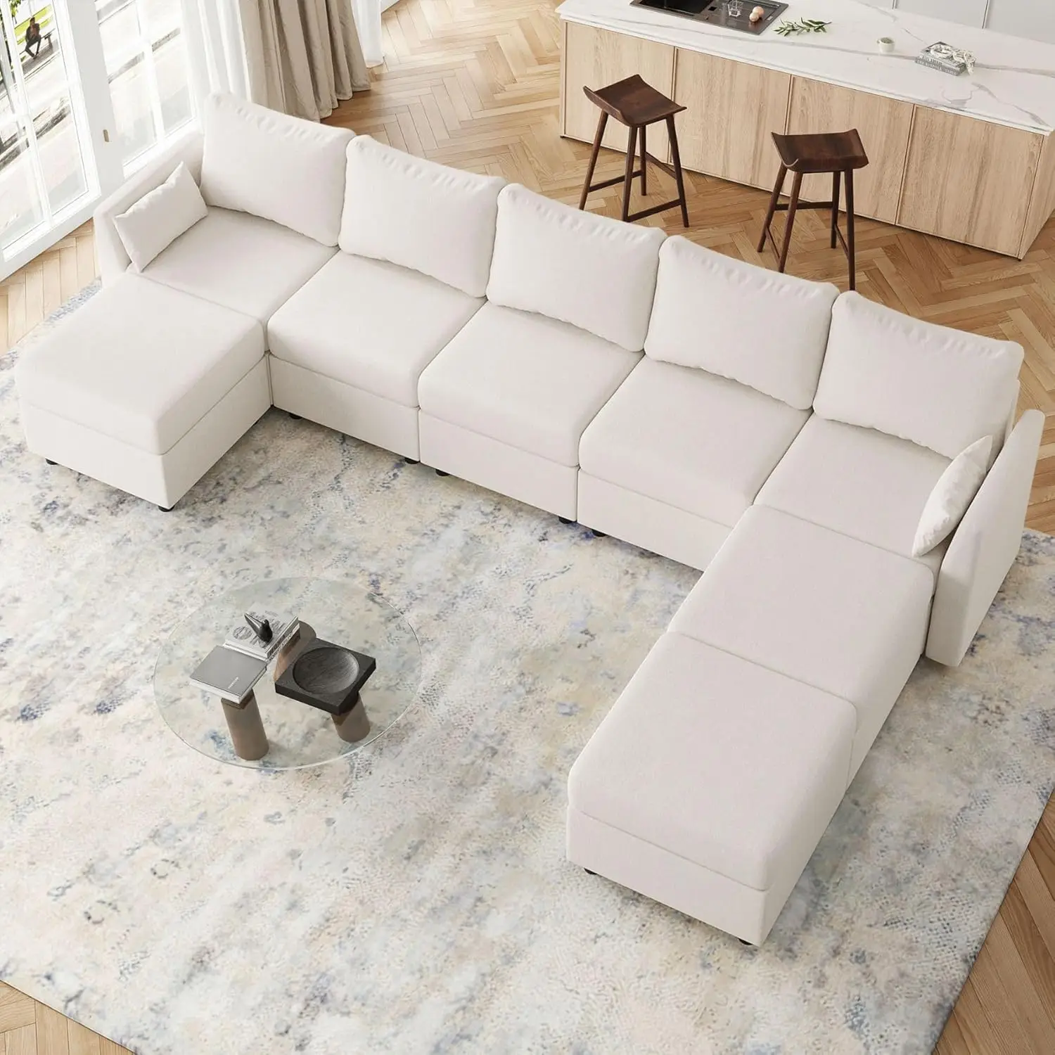 

Sectional Couches,Sectional Sofa with Storage, Comfy modular sofa Sectional Sleeper Sofa with Chaise, Convertible Couches