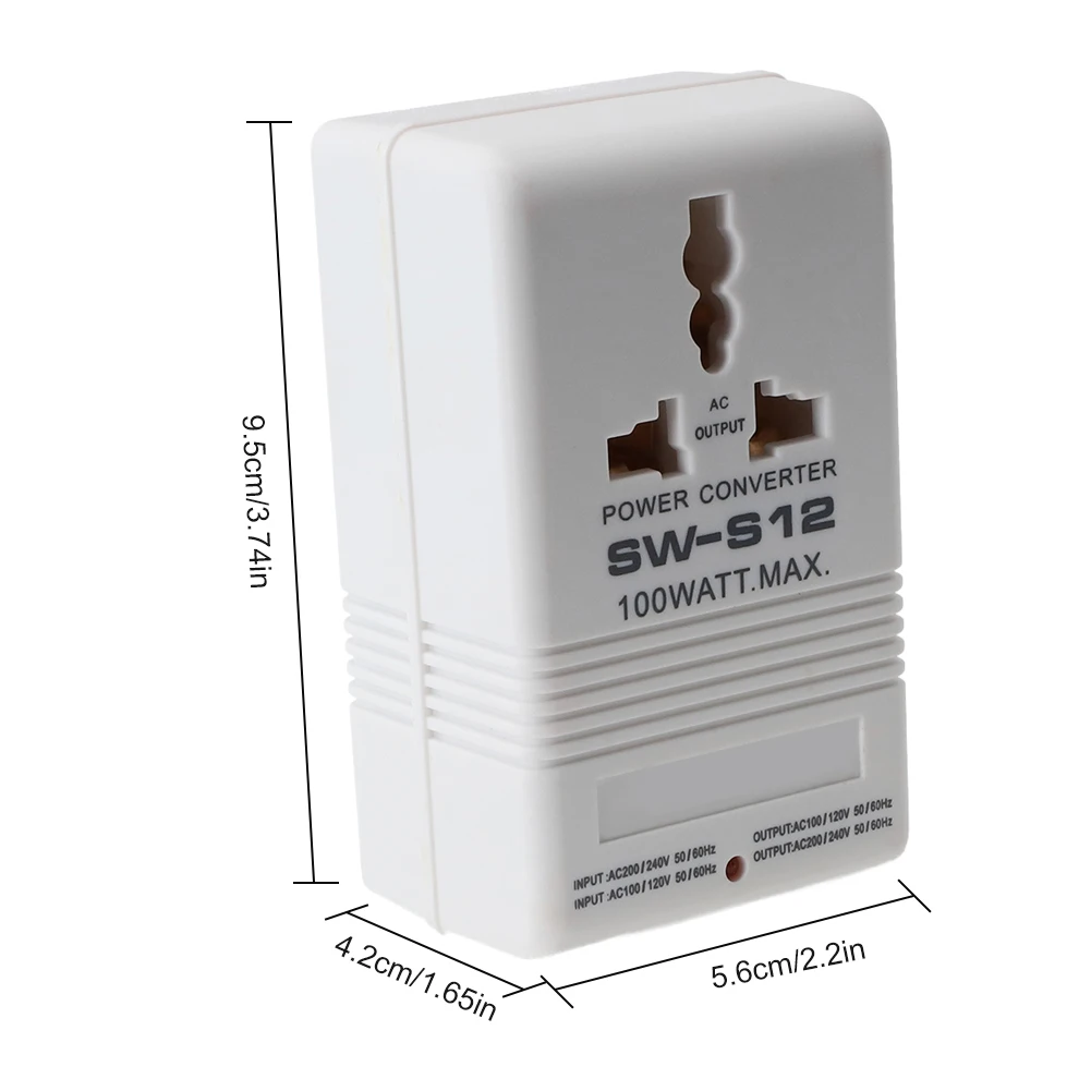 

1PC Step UP Or Down Voltage Converter Transformer 100W 110V/120V To 220V/240V Power Converter Replacement Power Tools Accessory