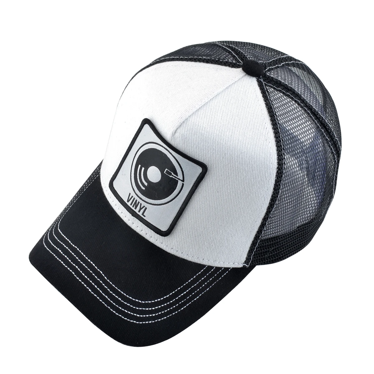 Baseball Cap With Patch Men\'s Snapback Baseball Hat Four Seasons Outdoor Visor Caps Women Black White Casual Cap