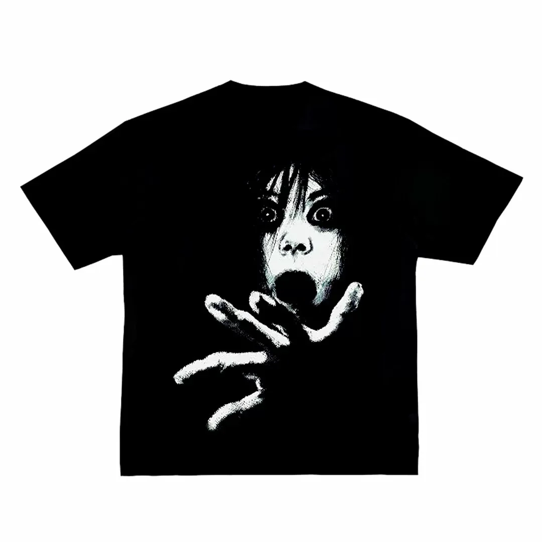 Vintage Ju-On The Grudge Movie Toshio Kayako Horror Promo Graphic T-Shirt Cotton Men Women Streetwear Tee