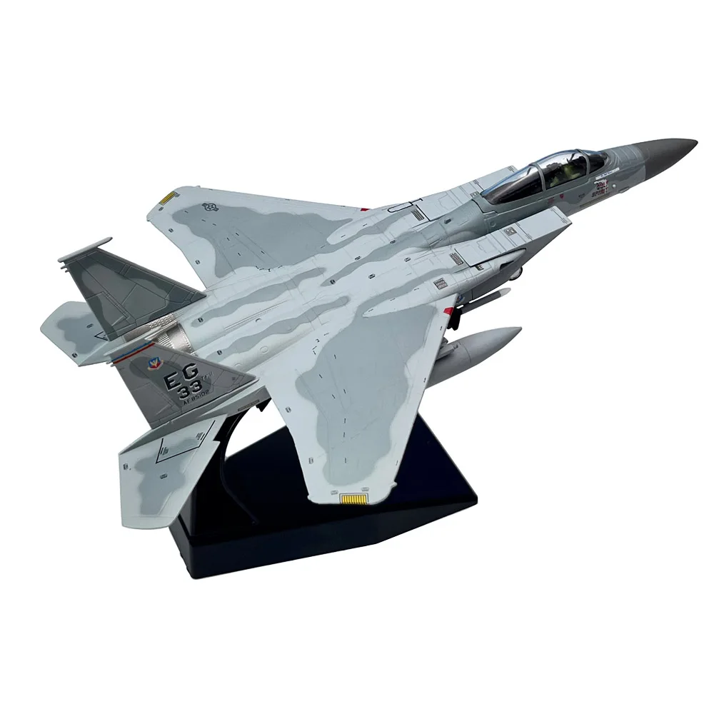 1/100 skala US F15 F-15 Eagle Fighter Airplane Diecast logam militer dirakit pesawat jadi Model koleksi hadiah