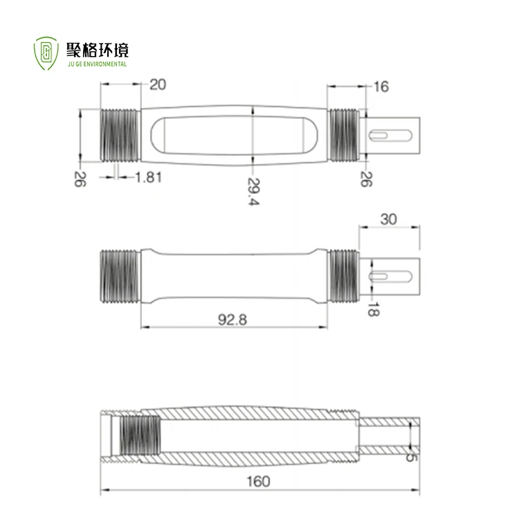 Высокая точность цифровой низкая цена онлайн-электрод датчик качества воды проводимость Ec Tds датчик солености