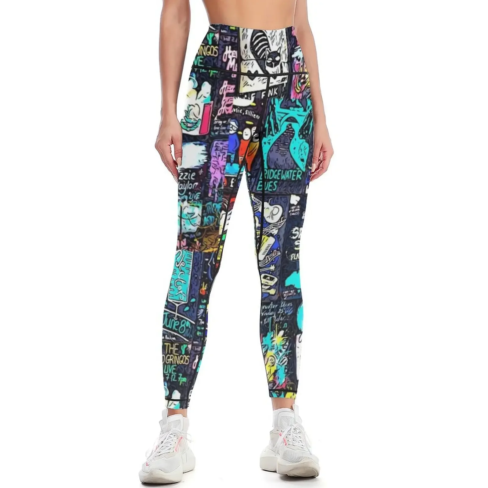 

Random Chalk Signs Leggings Women's sportswear gym wear sport pants gym clothing Womens Leggings