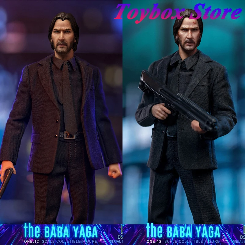 

In Stock DSTOYS DS-2302 1/12 Keanu Reeves Movie Role Simulation Model Pet Dog Non-function Gun Toys 6" Full Set Action Figure