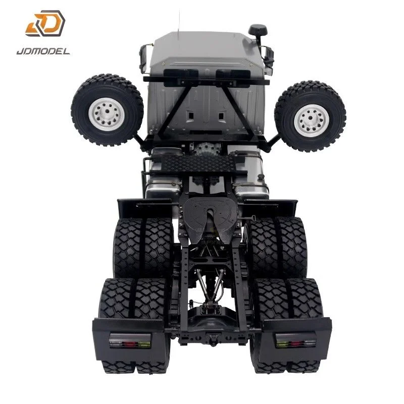 JDM-157 1/14 Remote Control Off-Road  6*6 Trailer Climbing Military Truck Weight Support For Tamiya Lesu Scania Man RC Trailer