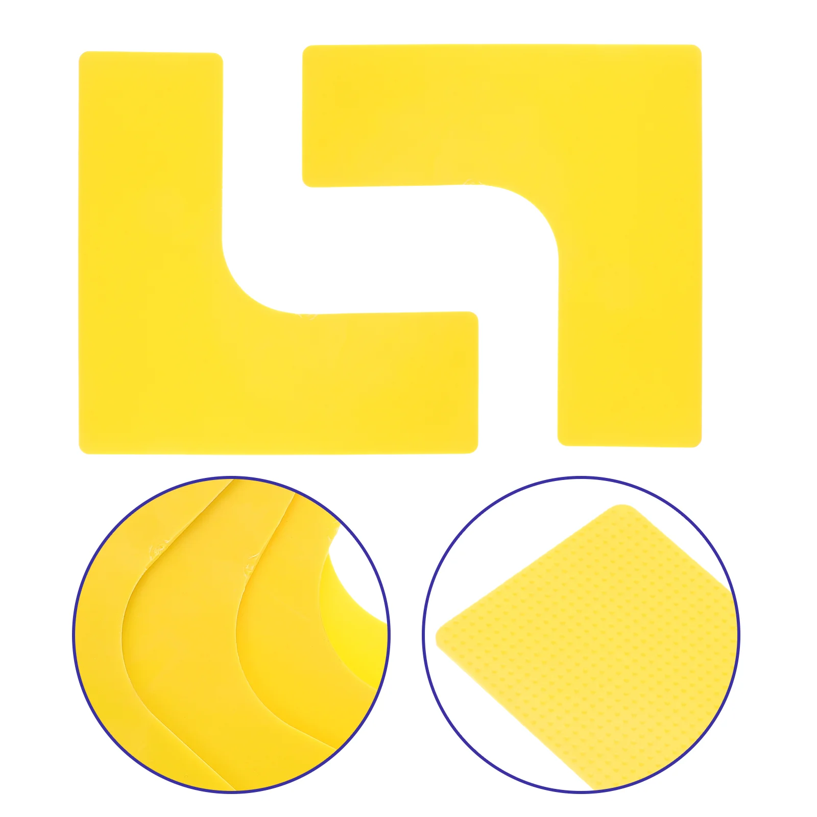 

4pcs Basketball Court Marker Pads PP Material Clear Markings Right Angle Design Outdoor Sports Supplies Tennis Soccer