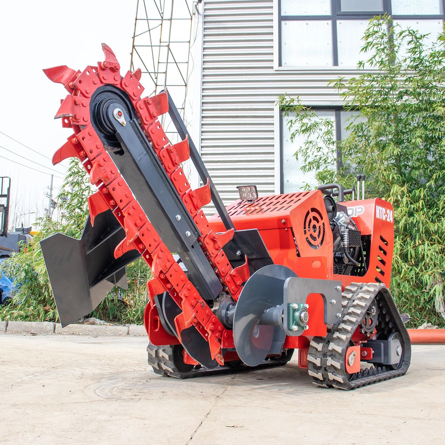 Small Hand Trencher Machine 23HP Mini Ditcher Walk Behind Trencher for Sale