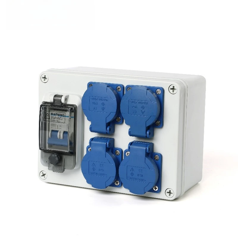 【2026】Waterproof IP66 Outdoor Portable Electrical Combined Industrial Socket Power Distribution Box