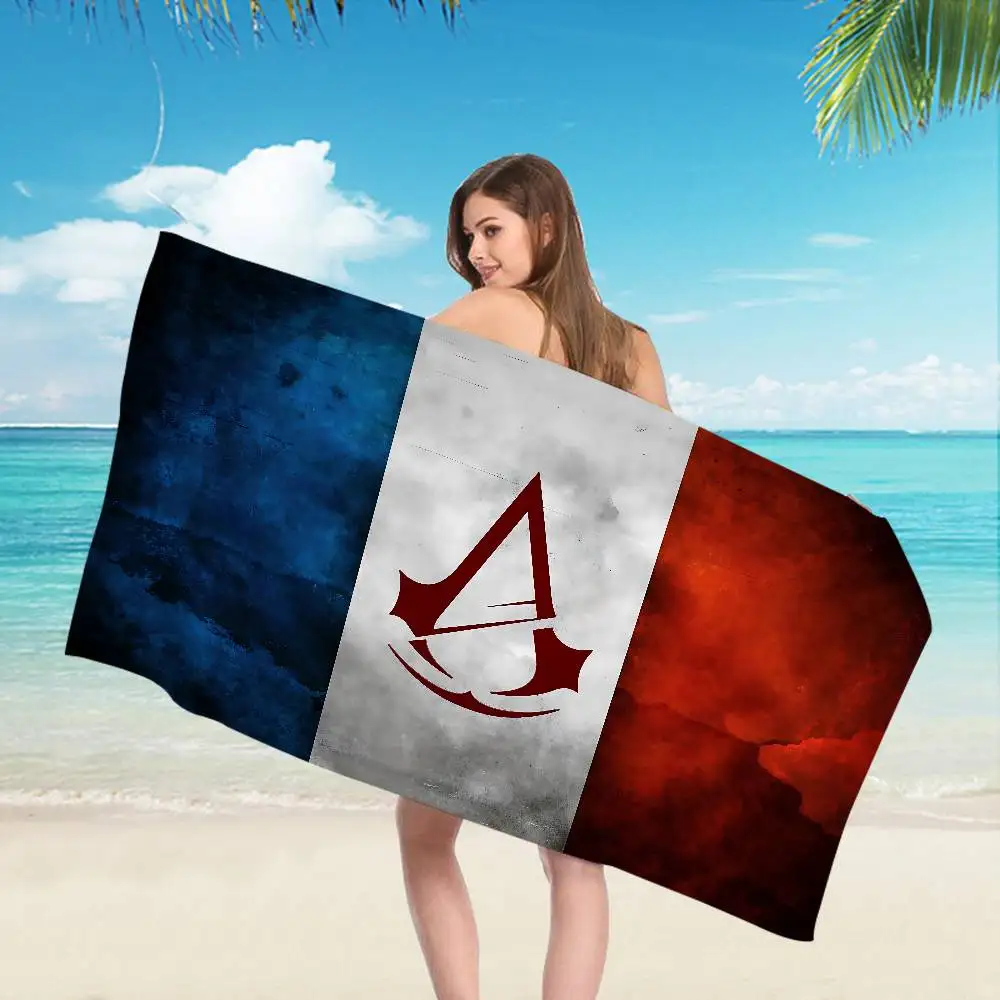A-AssassinS C-Creed Gaming Microfiber Beach Towel Absorbent Quick dry Soft Yoga Swimming Resort Mountain Climbing Towel