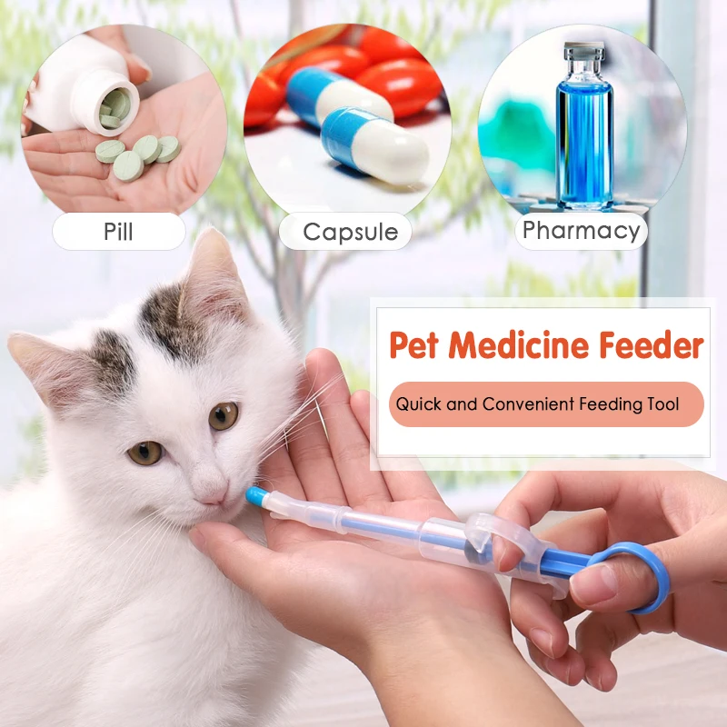 1PC Pet Propulsive Silicone Drug Feeder Tablet Liquid Comfortable Dog And Cat Universal Safe, Easy To Clean And Use Repeatedly