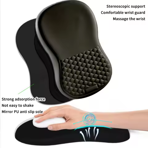 Ergonomic Wrist Rest Mouse Pad Silicon Non-slip Wrist Rest Support Mat For Pc Laptop Computer Office Gaming Wrist Mousepad
