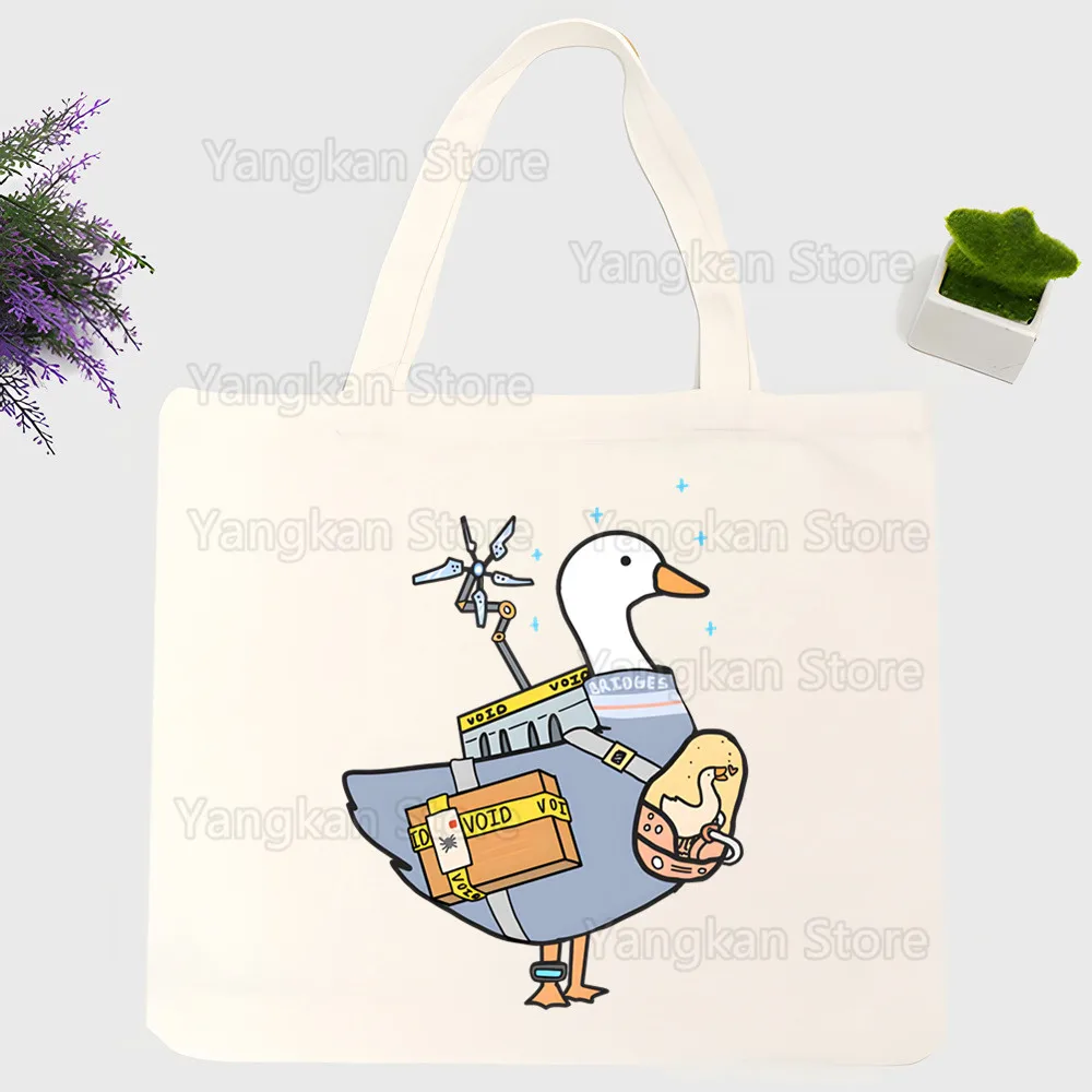Death Stranding Kojima Picknicktasche, Shopper-Tasche, Canvas-Tasche, Harajuku, wiederverwendbar, Kapazität, lässige Umhängetasche, Picknicktasche