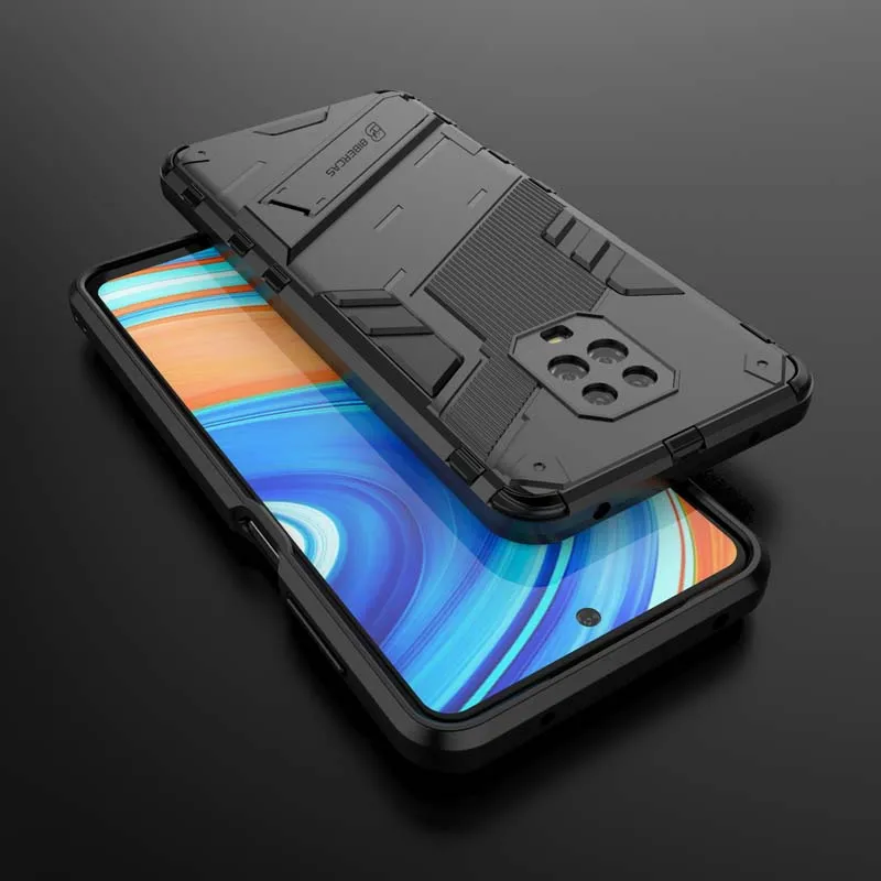 Shockproof Case For Xiaomi Redmi Note 9 10 Pro Max 9S 9A 9C 9T 10S 10A 10C Armor Holder Back Cover for POCO X3 Pro F2 M3 F3 GT