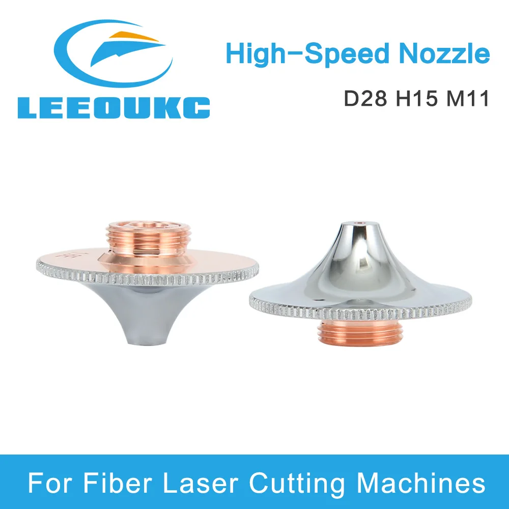 

LEEOUKC High Speed Cutting Nozzle D28 M11 Double Chromed Layer Nozzle Used For ProCutter 1.0 Raytools WSX Laser Head Machines