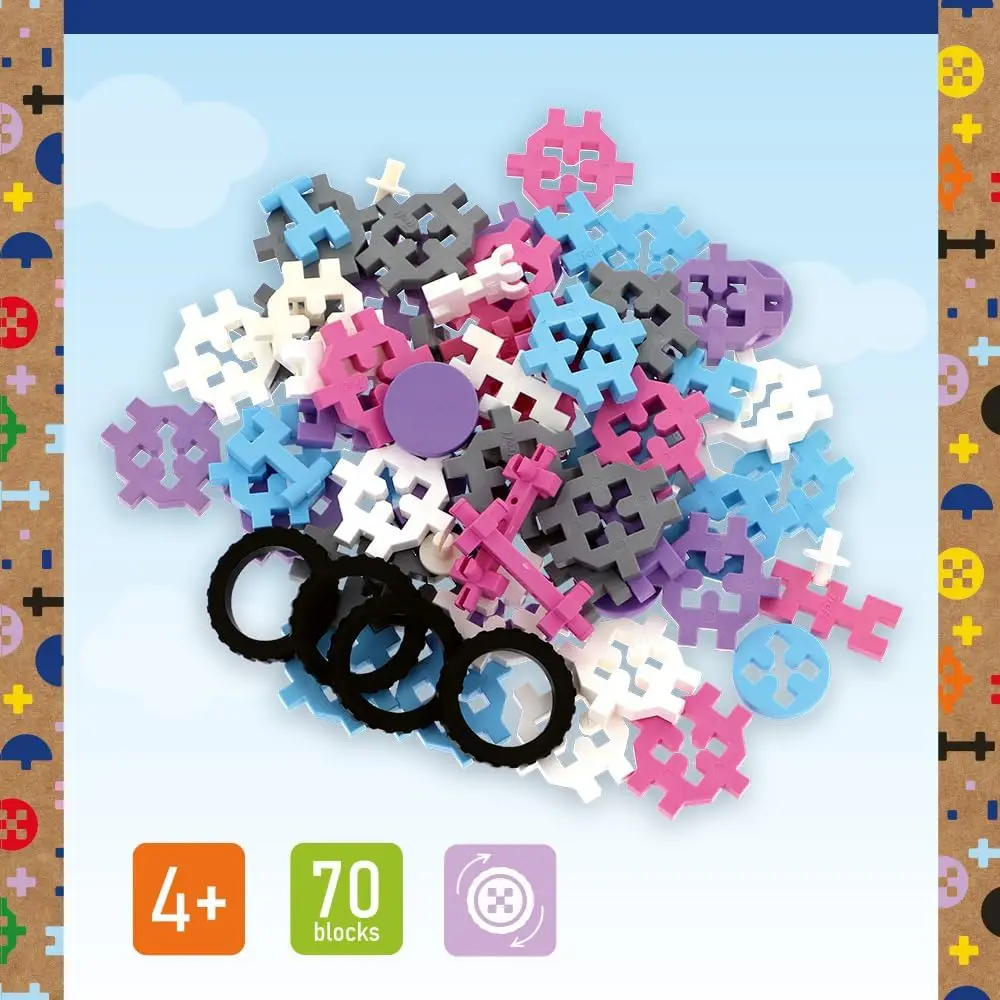 Connect: Basic Girl Brick Set – 70 Ziegelsteine in verschiedenen Formen, kreatives Spielzeug für Erwachsene und Kinder ab 4 Jahren