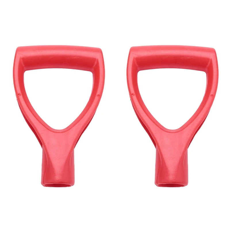 2X Plastic Scoop Poly D-Grip Handle Lawn Farm Garden Snow Removal Spade Fork Shovel