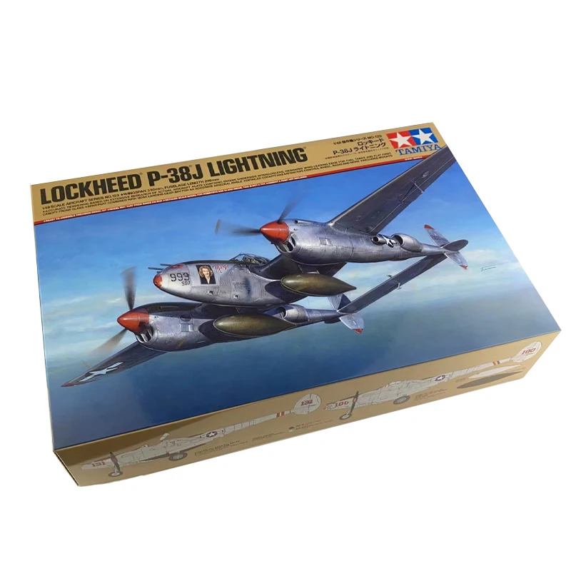 Tamiya 61123 Static Assembled Model 1/48 Scale For Lockheed P-38J Lightning Fighter Model Kit