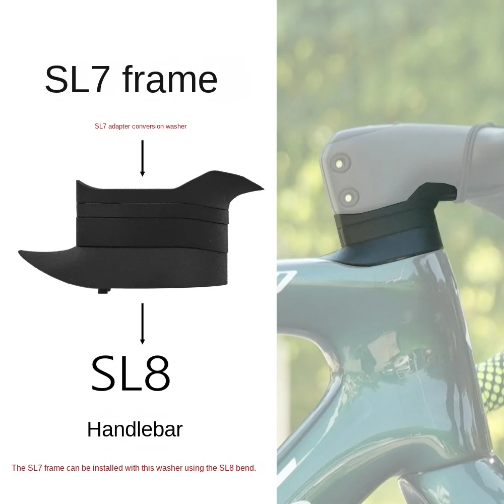 

3D печатная шайба нейлон SL8 адаптер для руля SL7 рама конверсионная шайба гравий дорожный руль аксессуары для велосипеда