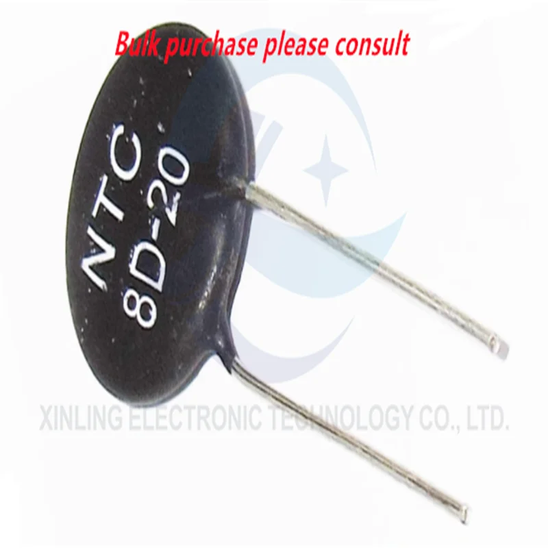 100Pcs NTC10D-5 Weerstand 10d5 10r 10d-5 In-Line Ntc Thermistor