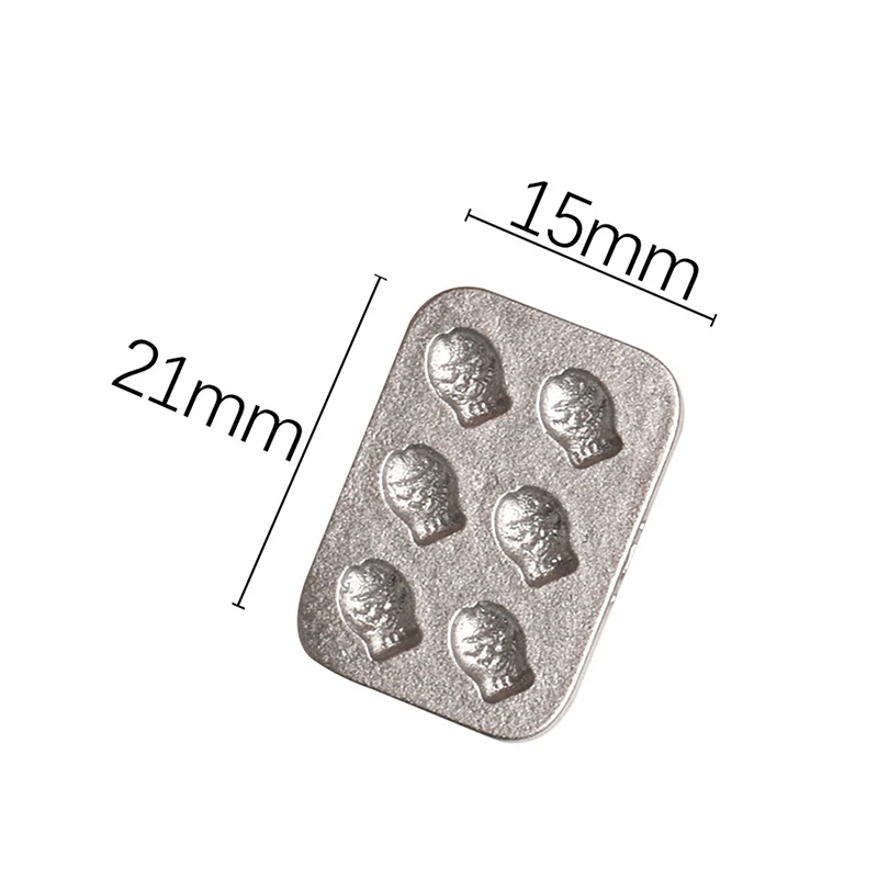 10pcs Doll House Miniature Mini Cake Baking Mold Kitchen Scene Mini Plate Gingerbread Man Heart Baking Tray Model Decoration - view 6